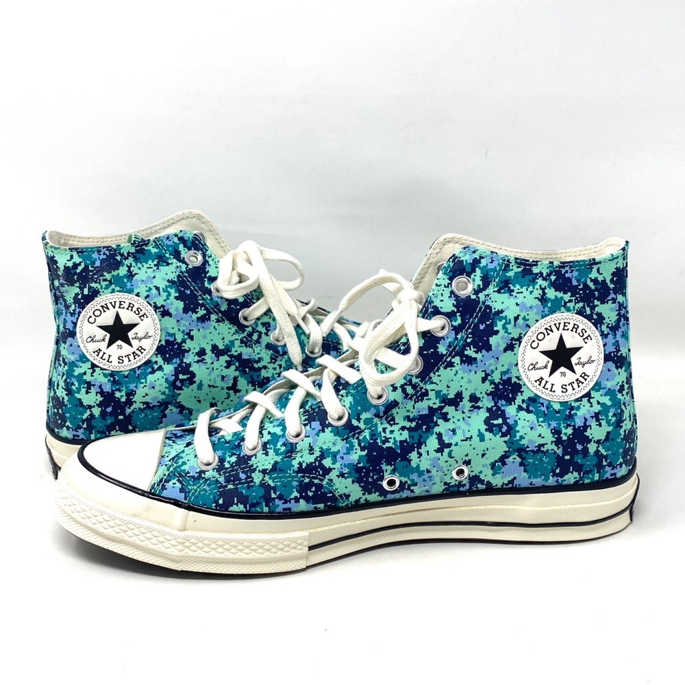 đź’–MEGA SALEđź’–Converse Chuck 70 Shoes Men's High Top Canvas Green Glow 170381C - Picture 4 of 10
